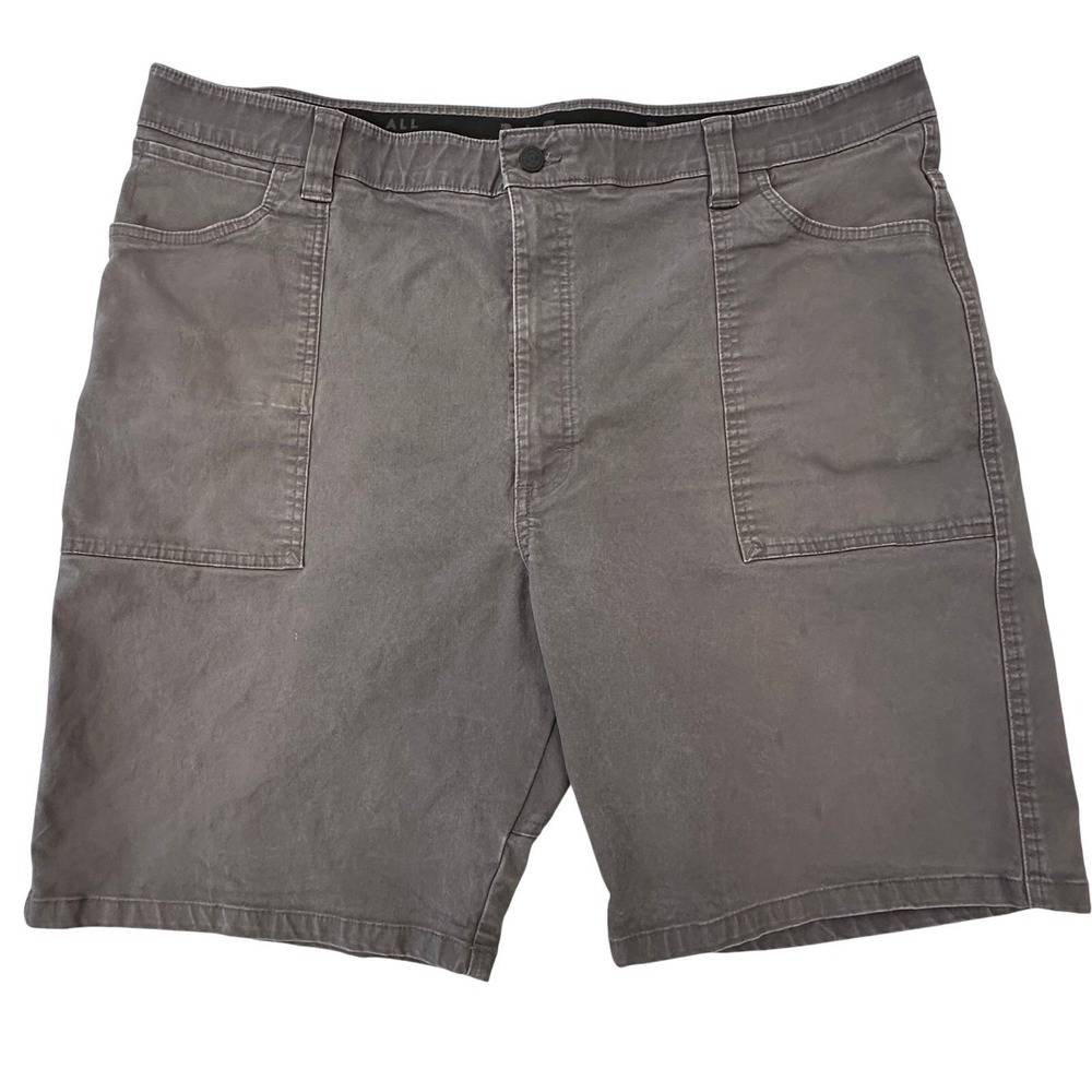 Wrangler All Terrain Gear Gray Duck Canvas Shorts Sz‎ 42 Rugged Outdoor Workwear